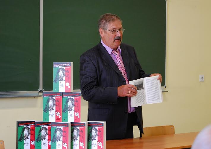 Rajmund Pollak podczas premiery książki - Polacy wyklęc i z FSM za komuny i podczas włoskiej inwazji - fot. Henryk Pollak.jpg